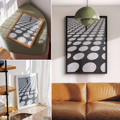 Wandposter Geometrische patronen in zwart-wit contrast