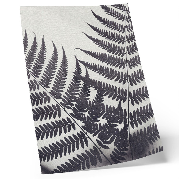 Decoratieve poster Symmetrische bladeren op een lichte achtergrond