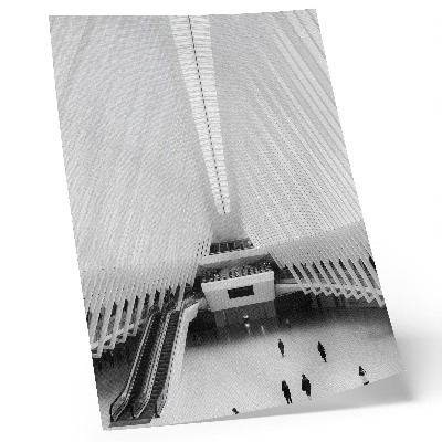 Poster Interieur met moderne lijnen, dynamische compositie en minimalisme.