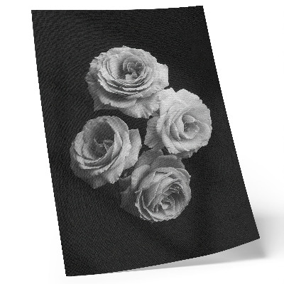 Poster Zwart-witte rozen, minimalisme, klassieke elegantie