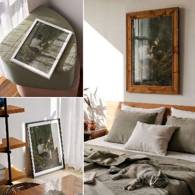 Decoratieve poster Mysterieus boslandschap met een avontuurlijke sfeer