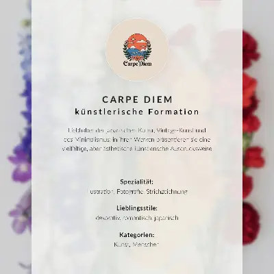 Wandposter met bloemen in een verticale lijn in levendige kleuren voor een harmonieuze en natuurlijke sfeer
