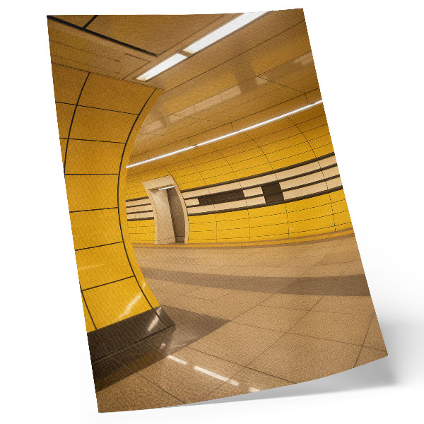 Wandposter Heldere, dynamische patronen, futuristische, harmonieuze ruimte