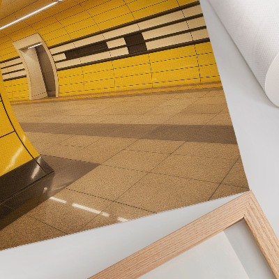 Wandposter Heldere, dynamische patronen, futuristische, harmonieuze ruimte