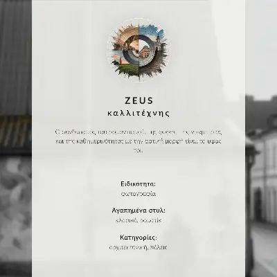 Poster kleurrijke huurkazernes met een regenboog onder een bewolkte lucht