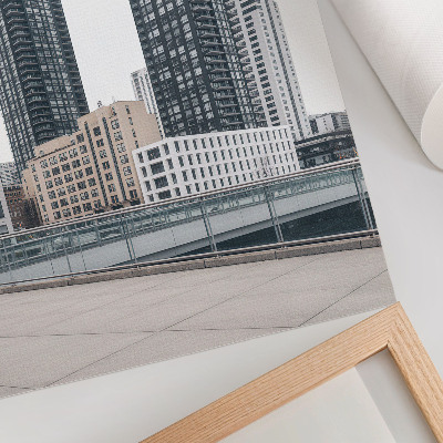 Decoratieve poster Moderne wolkenkrabbers, een minimalistische, strakke uitstraling