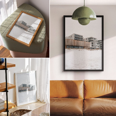Wandposter Moderne gebouwen, minimalistische architectuur