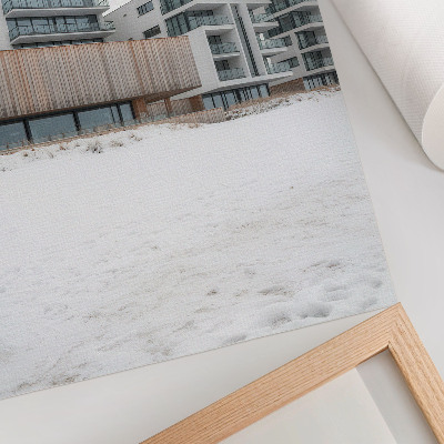 Wandposter Moderne gebouwen, minimalistische architectuur