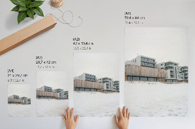 Wandposter Moderne gebouwen, minimalistische architectuur