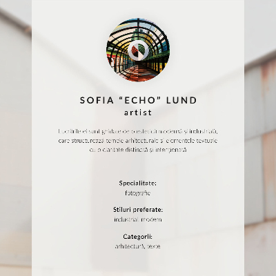 Poster Moderne gangverlichting symmetrie