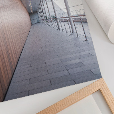 Poster Moderne gangverlichting symmetrie