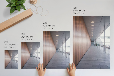 Poster Moderne gangverlichting symmetrie