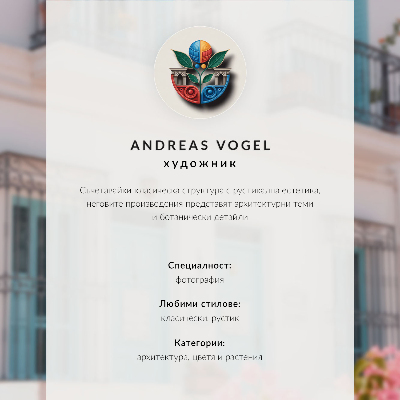 Wandposter Bloemen op het balkon, bakstenen gevel, klassieke stijl