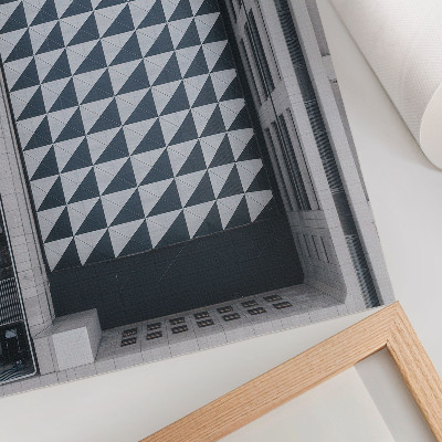 Poster Elegante geometrische patronen, futuristische architectuur