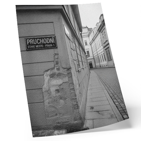 Decoratieve poster Gevels van oude gebouwen, architectonische details
