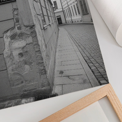 Decoratieve poster Gevels van oude gebouwen, architectonische details
