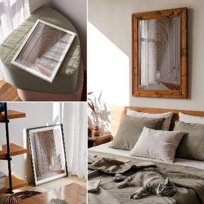 Poster Hoge bogen, elegantie, symmetrie, rust, ruimte