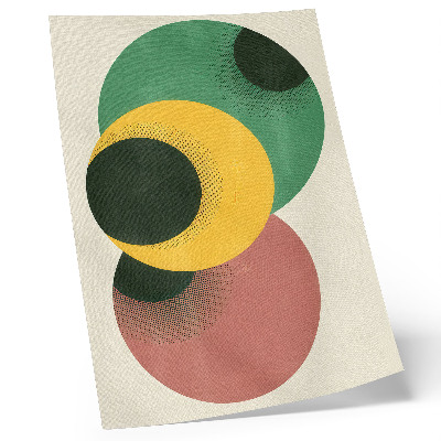Decoratieve poster Opvallende cirkels in levendige kleuren