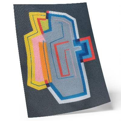 Wandposter Abstracte vormen, energieke kleuren, moderniteit