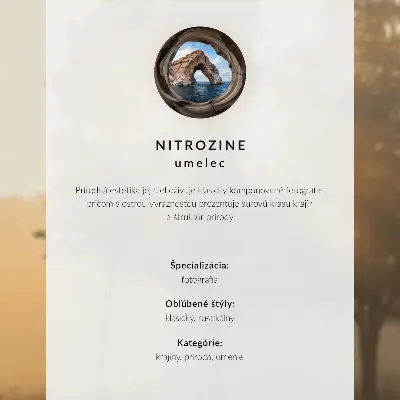 Poster met een verstild bos boven het wateroppervlak in een mystieke sfeer