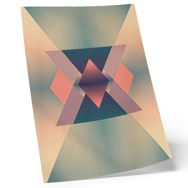 Decoratieve poster Geometrische vormen, pastelkleuren, elegantie