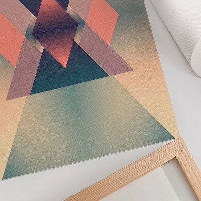 Decoratieve poster Geometrische vormen, pastelkleuren, elegantie