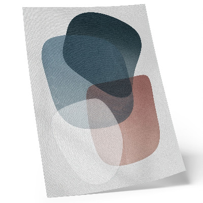 Wandposter In elkaar grijpende vormen, elegantie, minimalisme