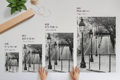 Decoratieve poster Charmante lantaarns, prachtige architectuur, straat