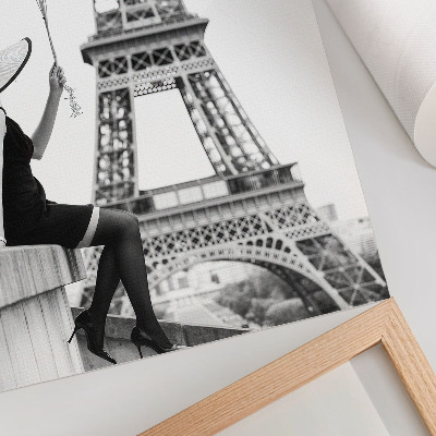 Decoratieve poster Vrouw met ballonnen, toren van elegantie