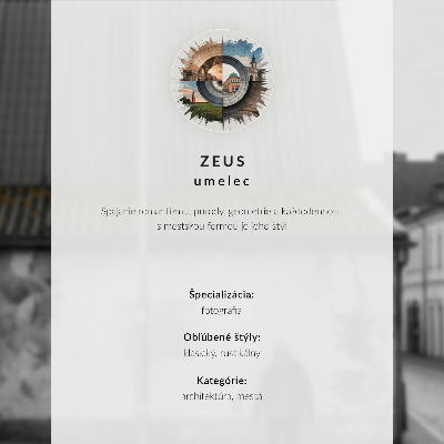 Decoratieve poster Straat, huurkazernes, bloemen, fiets, zwart-wit