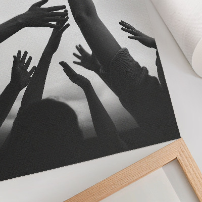 Decoratieve poster Handen omhoog minimalistische stijl
