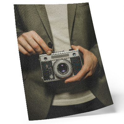 Poster Retro camera met elegante retrostijl