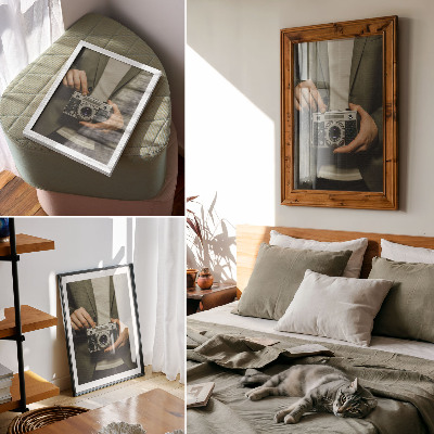 Poster Retro camera met elegante retrostijl