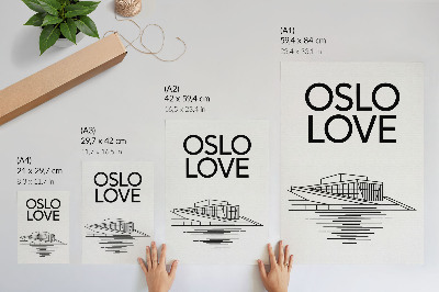 Decoratieve poster Zwart-wit contrast moderne architectuur tekst