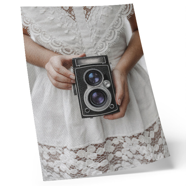 Decoratieve poster Camera kanten jurk delicate nostalgie