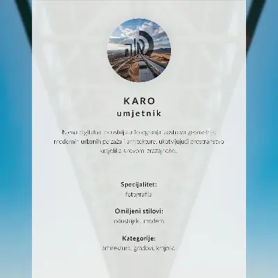 Wandposter moderne toren tegen de achtergrond van de zonsondergang