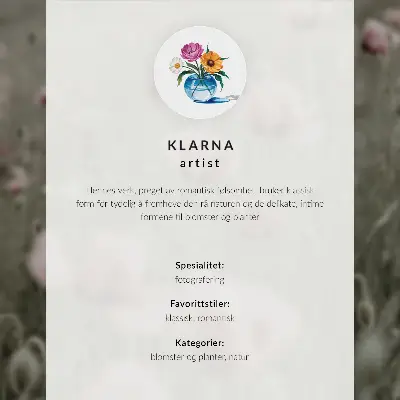 Decoratieve poster met een uniek bloemstuk voor een modern interieur