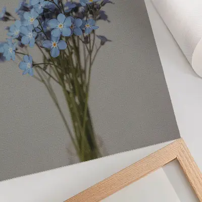 Decoratieve poster met een uniek bloemstuk voor een modern interieur