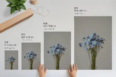 Decoratieve poster met een uniek bloemstuk voor een modern interieur