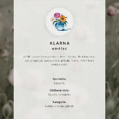 Decoratieve poster met een uniek bloemstuk voor een modern interieur