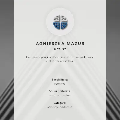 Wandposter pastelkleurige bogen met minimalistische architectuur aan zee