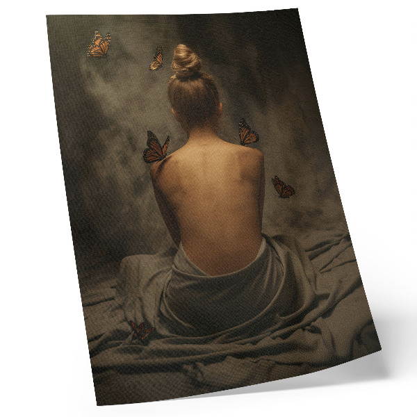 Poster Vlinders, delicate accenten, elegantie en rust.