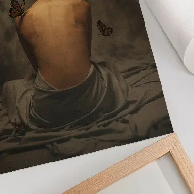 Poster met vlinders voor delicate accenten, elegantie en rust