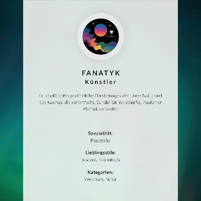 Decoratieve poster Aurora Borealis met een turkooizen hemel en fonkelende sterren