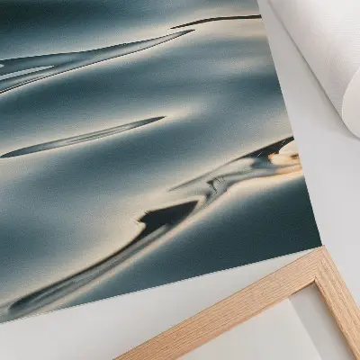 Decoratieve poster Kalme golven met een motief van harmonie, vrede, zachtheid en ontspanning
