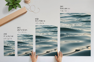 Decoratieve poster Kalme golven, harmonie, vrede, zachtheid, ontspanning