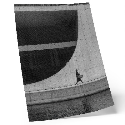 Wandposter Moderne eenvoud, gedurfde geometrie, harmonieus monochroom