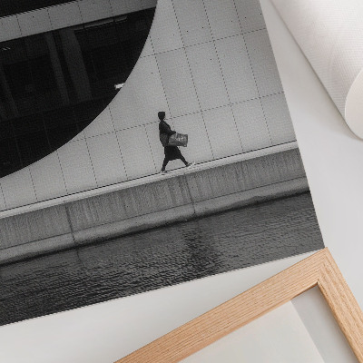 Wandposter Moderne eenvoud, gedurfde geometrie, harmonieus monochroom