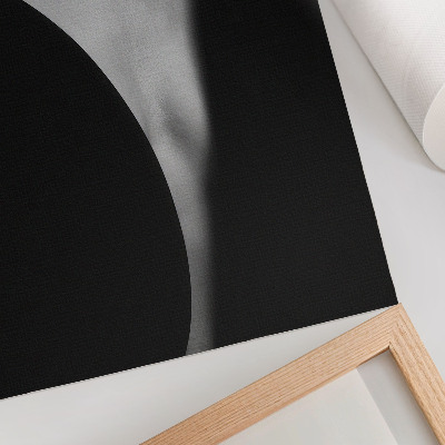 Poster Een subtiele combinatie van zwart en wit, elegantie.