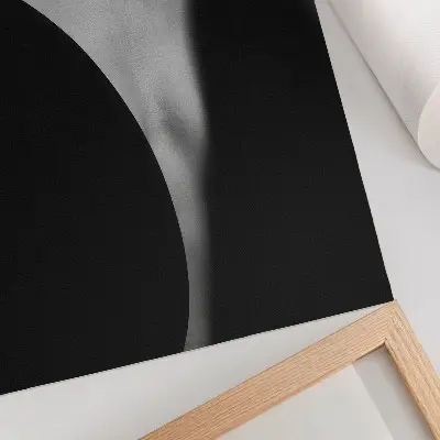 Poster met een subtiele zwart-witte combinatie voor een elegante uitstraling